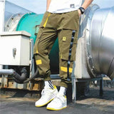 Men Purple Joggers Pants Mens Pockets Streetwear Cargo Pants Male Hip Hop Track Pants Korean Fashions Overalls