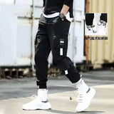 Men Purple Joggers Pants Mens Pockets Streetwear Cargo Pants Male Hip Hop Track Pants Korean Fashions Overalls