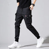 Men Purple Joggers Pants Mens Pockets Streetwear Cargo Pants Male Hip Hop Track Pants Korean Fashions Overalls