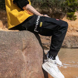 Men Purple Joggers Pants Mens Pockets Streetwear Cargo Pants Male Hip Hop Track Pants Korean Fashions Overalls