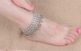 anklets with metal butterfly and Rhinestone design