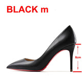 2022 New Brand Pumps Sexy Red Bottom Women Red High Heel Shoes Pointed Toe Thin Heel 8cm 10cm 12cm Shallow Sexy Wedding Shoes