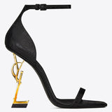 2022 Luxury Shoes Women Genuine Leather Ankle Strap Narrow Band Designer Sandals Ladies Party High Heels Stilettos 42