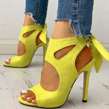 Heels High-heeled Sandals Platform Shoes for Women 2022 Thin High Heels Ankle Strap Peep Toe Party Wedding Lace Up Ladies Pumps